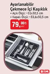 AYARLANABİLİR ÇEKMECE İÇİ KAŞIKLIK AYARLANABİLİR ÇEKMECE İÇİ KAŞIKLIK
